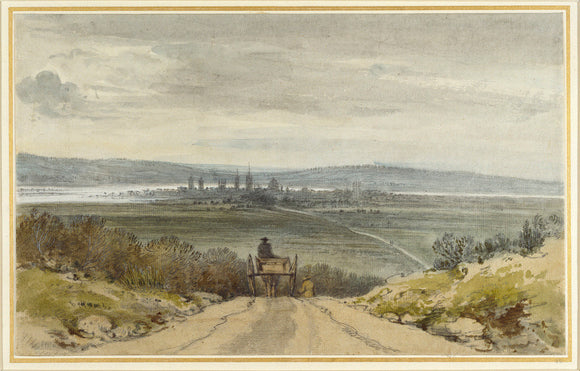 Oxford from Shotover Hill, from Recollection