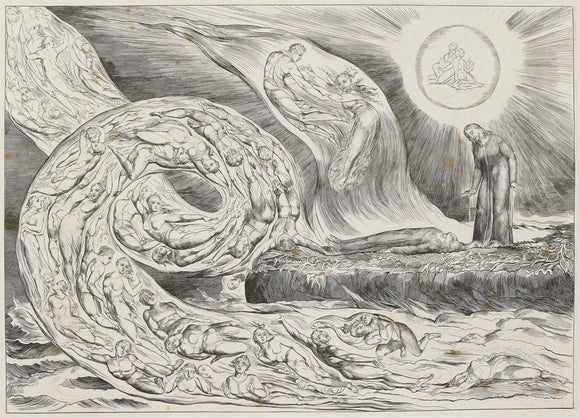 The Circle of the Lustful: Francesca da Rimini ('The Whirlwind of Lovers'), from Illustrations to Dante's 'Divine Comedy'