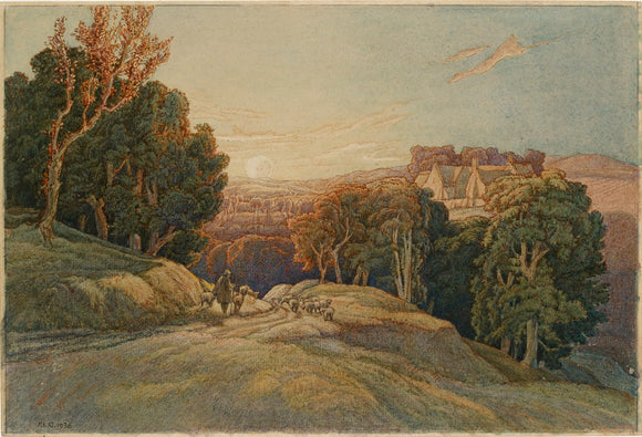 Sunset in the Cotswolds, 1936