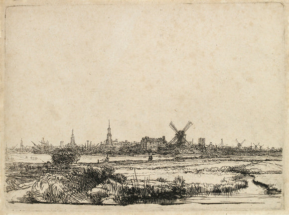 View of Amsterdam from the Kadijk