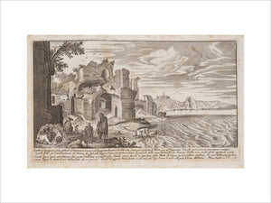 Bound volume containing 50 plates illustrating ruined views in Rome, Tivoli, Pozzuoli etc