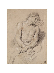 Recto: Christ Mocked, Verso: Study of a Right Arm and Hand grasping a Staff