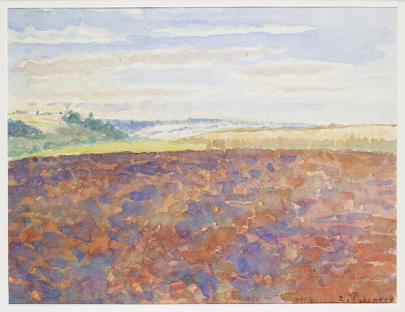 Study of a Landscape with a ploughed Field, Eragny-sur-Epte