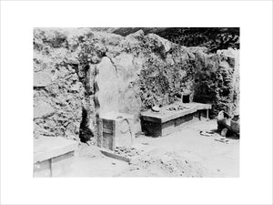 Photograph of the Throne Room of the Palace of Minos at Knossos (E.TOP 658)