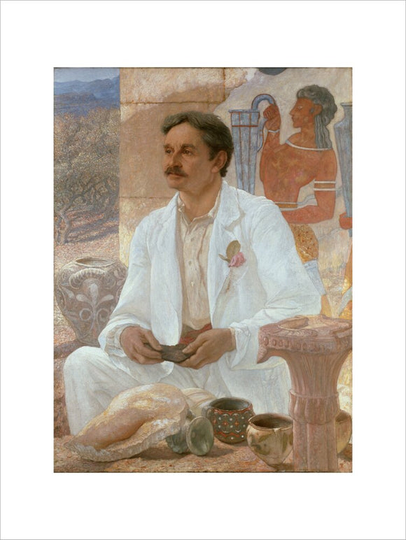 Sir Arthur Evans among the Ruins of the Palace of Knossos