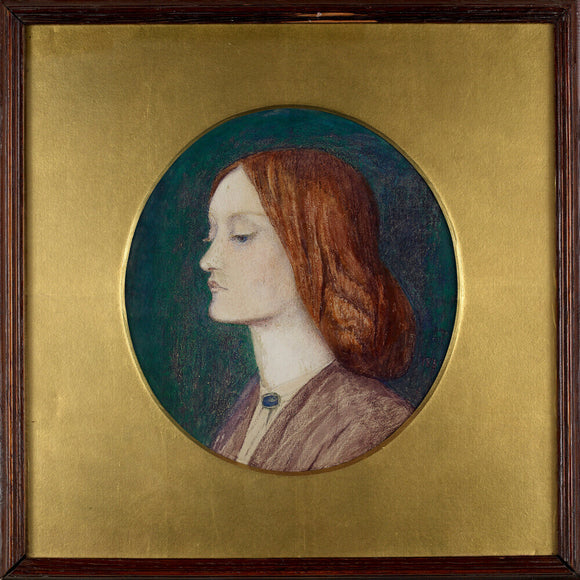 Portrait of Elizabeth Siddal facing left, 1854