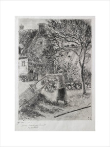 Femme vidant une brouette (Woman emptying a Wheelbarrow)