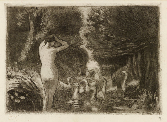 Baigneuse aux oies (Bather with Geese)