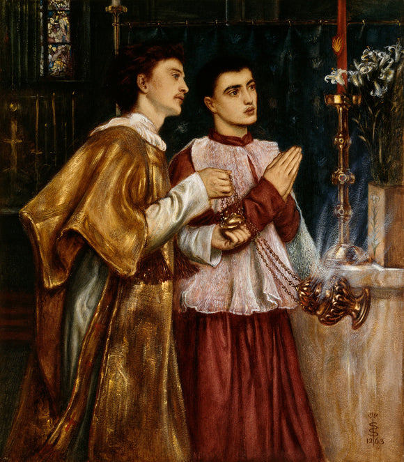 Simeon Solomon (1840 - 1905), artist Two Acolytes Censing: Pentecost