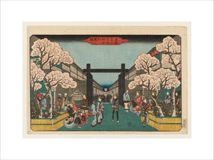 View of Cherry Blossoms on Nakano-chō in the Yoshiwara