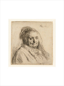 The Artist's Mother, Head and Bust: three quarters right