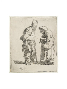 Beggar Man and Beggar Woman Conversing
