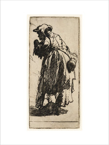 Old Beggar Woman with a Gourd