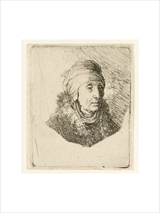 Woman with a high Hairdress around Chin: bust