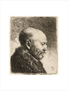 Bald headed Man in profile right; the Artist's Father (possibly)