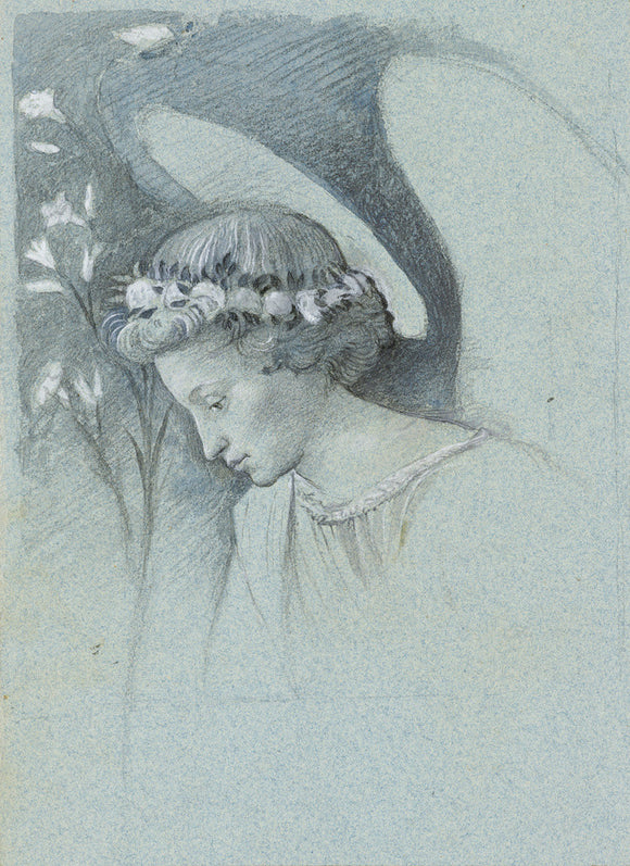 Study of the Head of the Angel Gabriel in Filippo Lippi's 'The Announcing Angel'