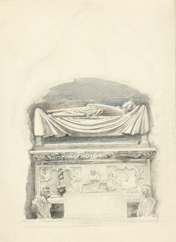 The Sarcophagus and Effigy of the Tomb of Cangrande I della Scala, Verona
