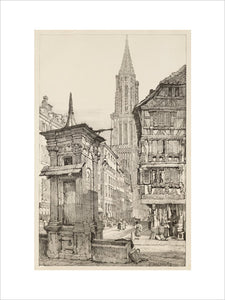 The Rue Mercière and west Front of Strasbourg Cathedral