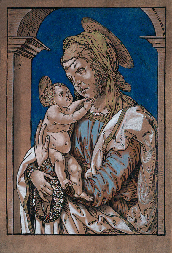 Madonna and Child under an arch