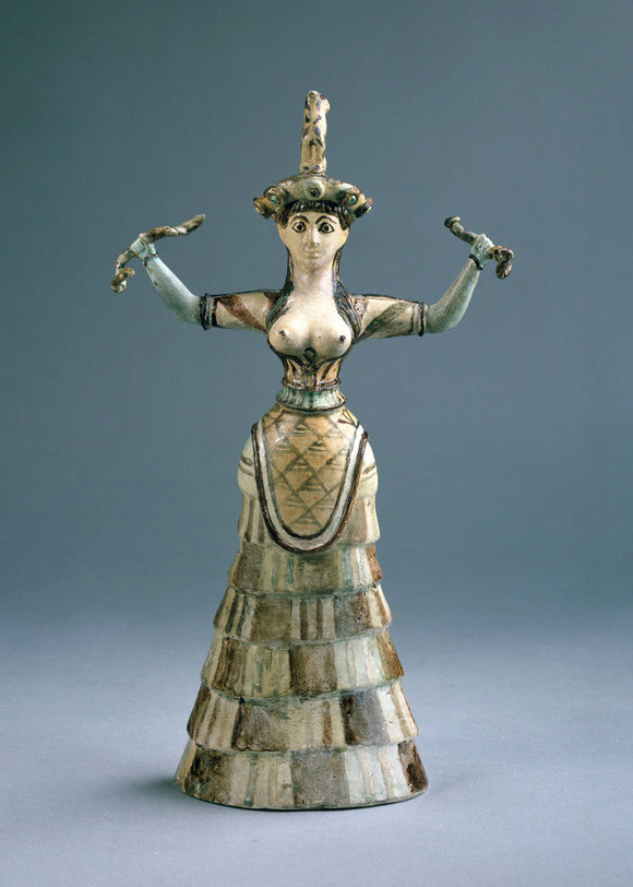 snake goddess figurine