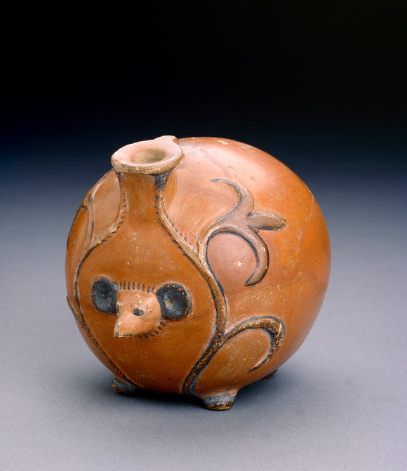 Pottery vessel in shape of a hedgehog