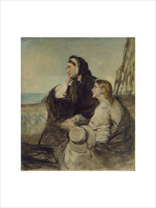 Two Women seated on Deck