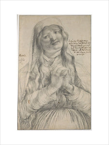 An Elderly Woman with Clasped Hands