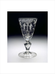 Goblet of baluster form, with Adam and Eve