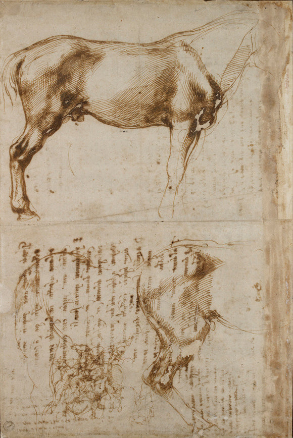 Studies of a Horse and of a Horseman attacking Foot-soldiers