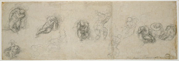 Studies of a sleeping Apostle and other Figures