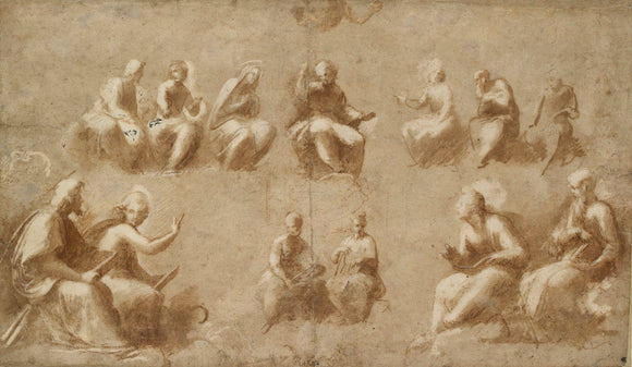 Christ and the Saints in Glory (Study for the  Disputa)
