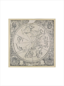 The celestial chart of the southern hemisphere