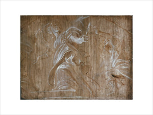 St Barbara pursued by her Father