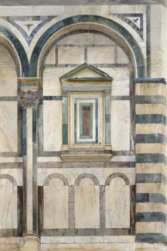 The Baptistery, Florence; : Study of the upper Part of the right-hand Compartment on the south-west Façade