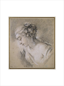 Bust of a Girl in profile to left