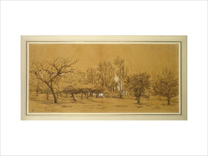 View of an Orchard at Saint-Denis