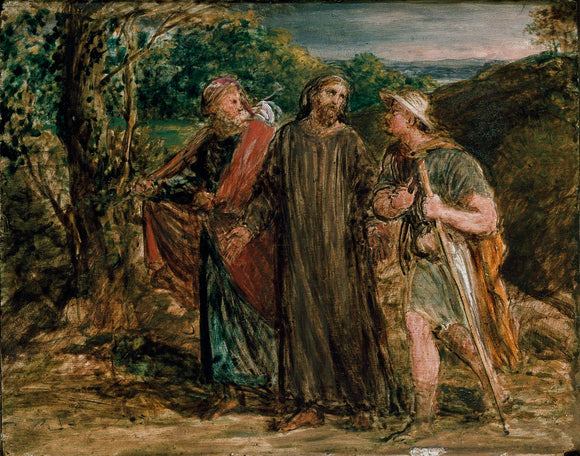 Sketch for 'Christ's Appearance to the two Disciples journeying to Emmaus'