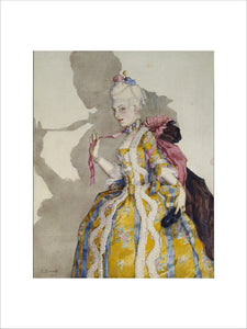 Design for a Costume of a Marquise for the ballerina Tamara Karsavina
