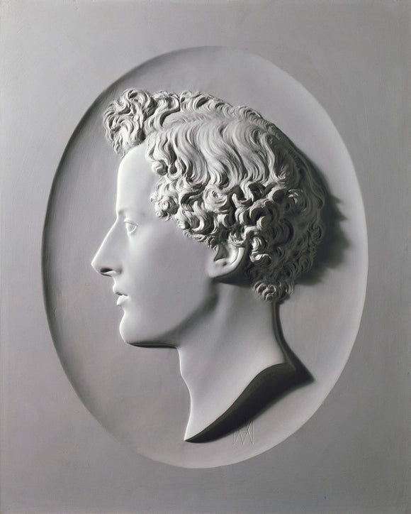 Profile portrait of John Everett Millais