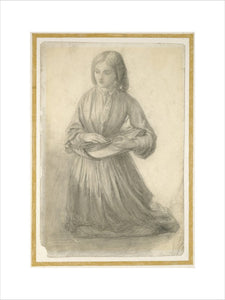 Elizabeth Siddal playing a Stringed Instrument