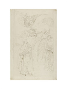 Outline of a fresco at Pisa: Abraham parting from the Angels