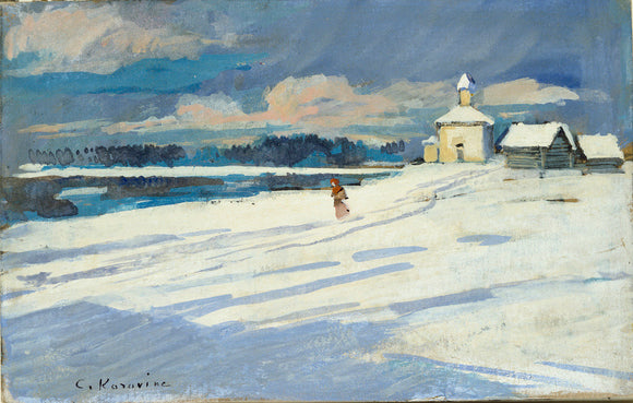 Winter Landscape with a small Church