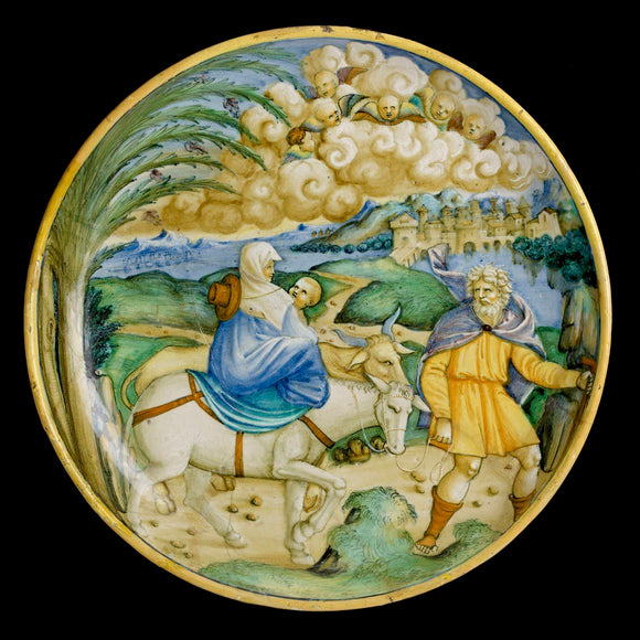 Dish with the Flight into Egypt