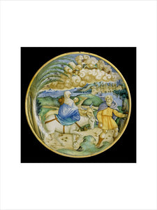 Dish with the Flight into Egypt