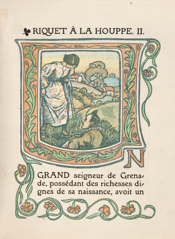 Opening page from 'Riquet à la Houppe'