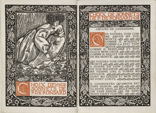 Frontispiece and Title Page for 'Choix de Sonnets de P. de Ronsard'
