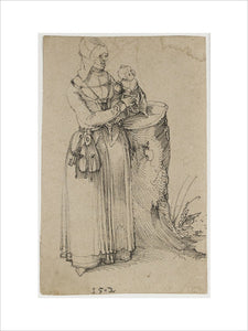 Standing Figure of a Woman holding a Child