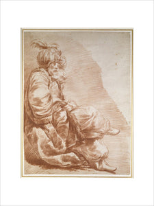 Seated Figure, dressed for a Turkish Masquerade