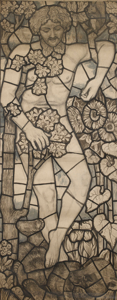 Design for a Stained Glass Window of Adam