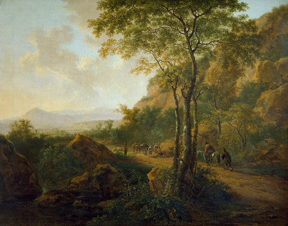 Italianate Landscape with Muleteers